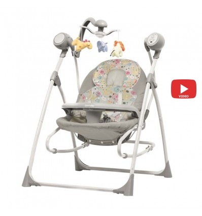Кресло-качели 3 в 1 Carrello Nanny CRL-0005 Grey Planet
