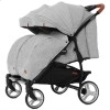 Коляска для двійні з 2 переносками Carrello Connect CRL-5502/1 світло-сіра