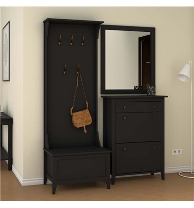 Вешалка для верхней одежды Aulum черная