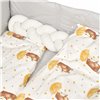 Постельный комплект Twins Fluffy Puffy Umbrella yellow, серо-желтый 7 эл.