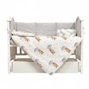 Постільний комплект Twins Fluffy Puffy Umbrella grey сірий 7 ел.