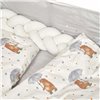 Постільний комплект Twins Fluffy Puffy Umbrella grey сірий 7 ел.