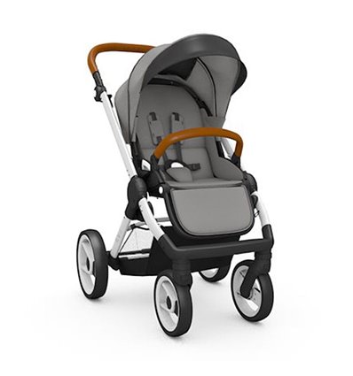 Прогулянкова коляска Mutsy EVO Urban Nomad Light Grey Dark Grey Cognac