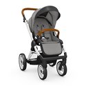 Детская прогулочная коляска Mutsy EVO Urban Nomad Light Grey - Dark Grey Cognac
