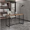 Стіл письмовий Knap Knap Liner Loft Дуб крафт золотий