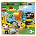 Конструктор LEGO DUPLO Вантажівка та гусеничний екскаватор 20 деталей (10931)