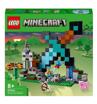 Конструктор LEGO Minecraft Форпост із мечем 427 деталей (21244)