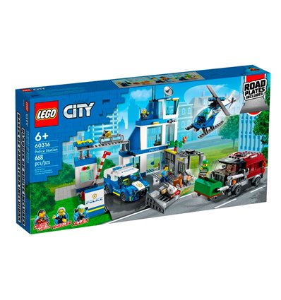 Конструктор LEGO City Police Поліцейська дільниця 668 деталей (60316)