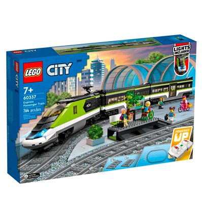 Конструктор LEGO City Trains Пасажирський поїзд-експрес 764 деталі (60337)