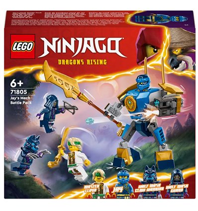 Конструктор LEGO NINJAGO Бойовий набір робота Джея 78 деталей (71805)