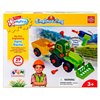 Набор для сборки Edu-Toys Трактор с инструментами 29 деталей (JS030)