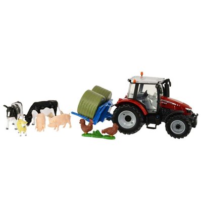Набір Britains Модель трактора Massey Ferguson 5612 з вилами та фігурками 1:32 (43205)