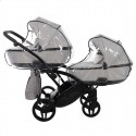 Коляска для двійні Junama Space Duo Slim 01 сіра