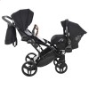 Коляска для двойни Junama Space Duo Slim 04 черная