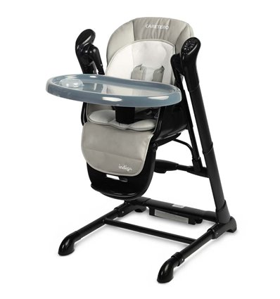 Стульчик для кормления - качели 2 в 1 Caretero Indigo Black Grey