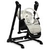 Стільчик для годування - гойдалка 2 в 1 Caretero Indigo Black Grey