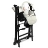Стільчик для годування - гойдалка 2 в 1 Caretero Indigo Black Grey