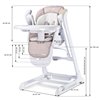 Стульчик для кормления - качели 2 в 1 Caretero Indigo Black Grey
