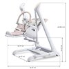 Стульчик для кормления - качели 2 в 1 Caretero Indigo Black Grey
