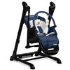 Стільчик для годування - гойдалка 2 в 1 Caretero Indigo Black Navy