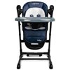 Стільчик для годування - гойдалка 2 в 1 Caretero Indigo Black Navy