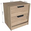 Прикроватная тумба Moreli T203 2 ящика Белый