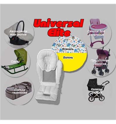 Матрасик-трансформер в коляску Ontario Universal Elite Yellow