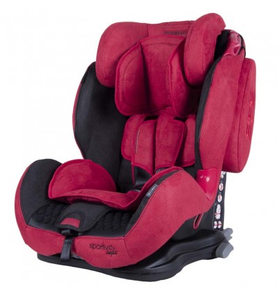 Автокресло детское Coletto Sportivo Isofix красное, 9-36 кг
