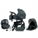 Дитяча коляска 3 в 1 Verdi Travel 9023-VTL-06, graphite
