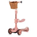 Самокат триколісний складний з сидінням Lionelo Franky Pink Rose