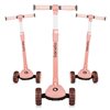 Самокат триколісний складний з сидінням Lionelo Pink Rose