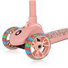 Самокат триколісний складний з сидінням Lionelo Pink Rose