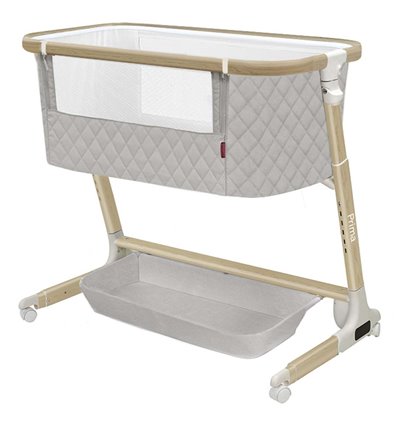Ліжечко приставне Carrello Prima CRL-16503 Cloud Grey
