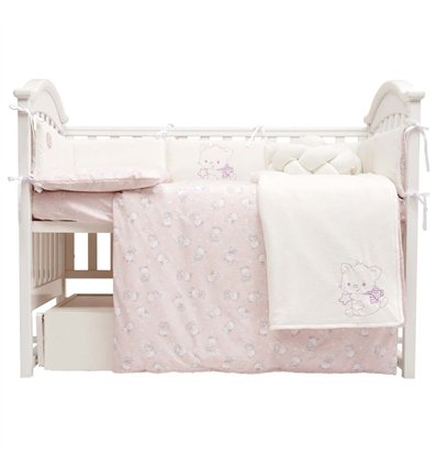 Постільний комплект Twins Be Happy baby pink 8 ел.