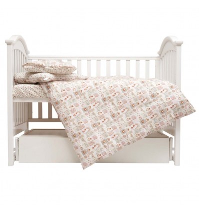 Сменная постель Twins Be Happy (поплин премиум) 4 эл. beige