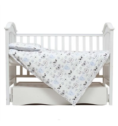 Сменная постель Twins Zoo 4 эл. blue