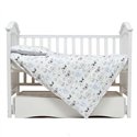 Сменная постель Twins Zoo 4 эл. blue