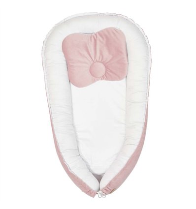 Кокон-позиционер Twins Velvet powder pink