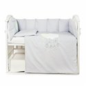 Постельный комплект Babycentre & Twins Moonlight grey 6 элементов