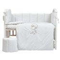 Постельный комплект Babycentre & Twins Welcome to the world white 6 эл.