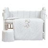Постельный комплект Babycentre & Twins Welcome to the world white 6 эл.