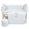 Постельный комплект Babycentre & Twins Welcome to the world white 6 эл.