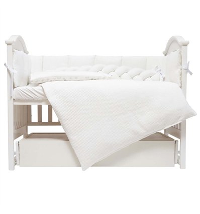 Постельный комплект Twins Cotton white, 7 эл.