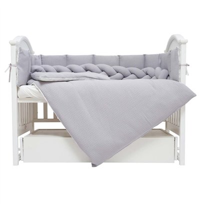 Постельный комплект Twins Cotton grey, 7 эл.