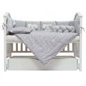 Постельный комплект Twins Кролик grey, 7 элементов