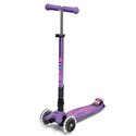 Дитячий триколісний самокат Micro Maxi Deluxe Foldable Led фіолетовий, 5 років+