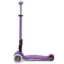 Дитячий триколісний самокат Micro Maxi Deluxe Foldable Led фіолетовий, 5 років+
