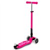 Дитячий триколісний самокат Micro Maxi Deluxe Led рожевий, 5 років+