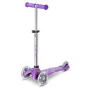 Дитячий триколісний самокат Micro Mini Deluxe Fairy Glitter Led Пурпуровий, 2 років+