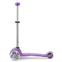Детский трехколесный самокат Micro Mini Deluxe Fairy Glitter Led Пурпурный, 2 лет+